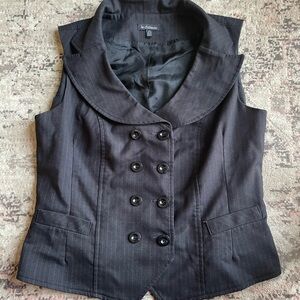 Le Chateau Black Y2K Halter Vest Large